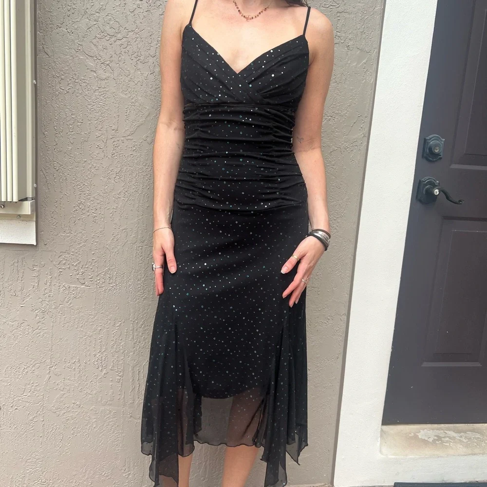 Elegant Black Evening Dress Vintage - Picture 3 of 4